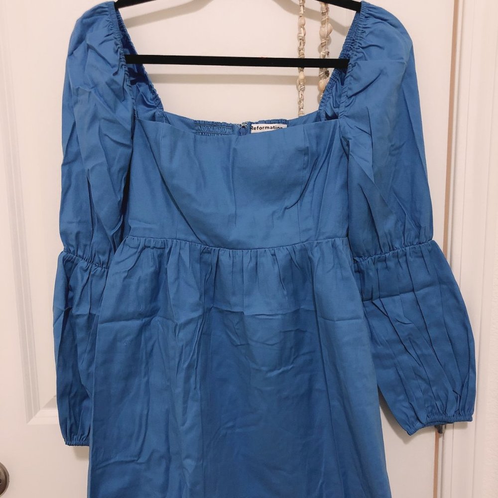 💙Reformation Michaela Dress Azure - Picture 4 of 5